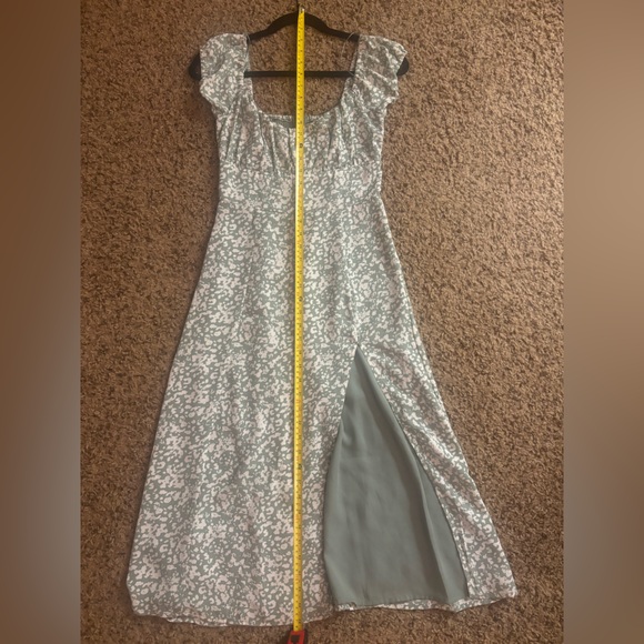 Abercrombie & Fitch Sage and White Patterned Dress NWT - Picture 4 of 5